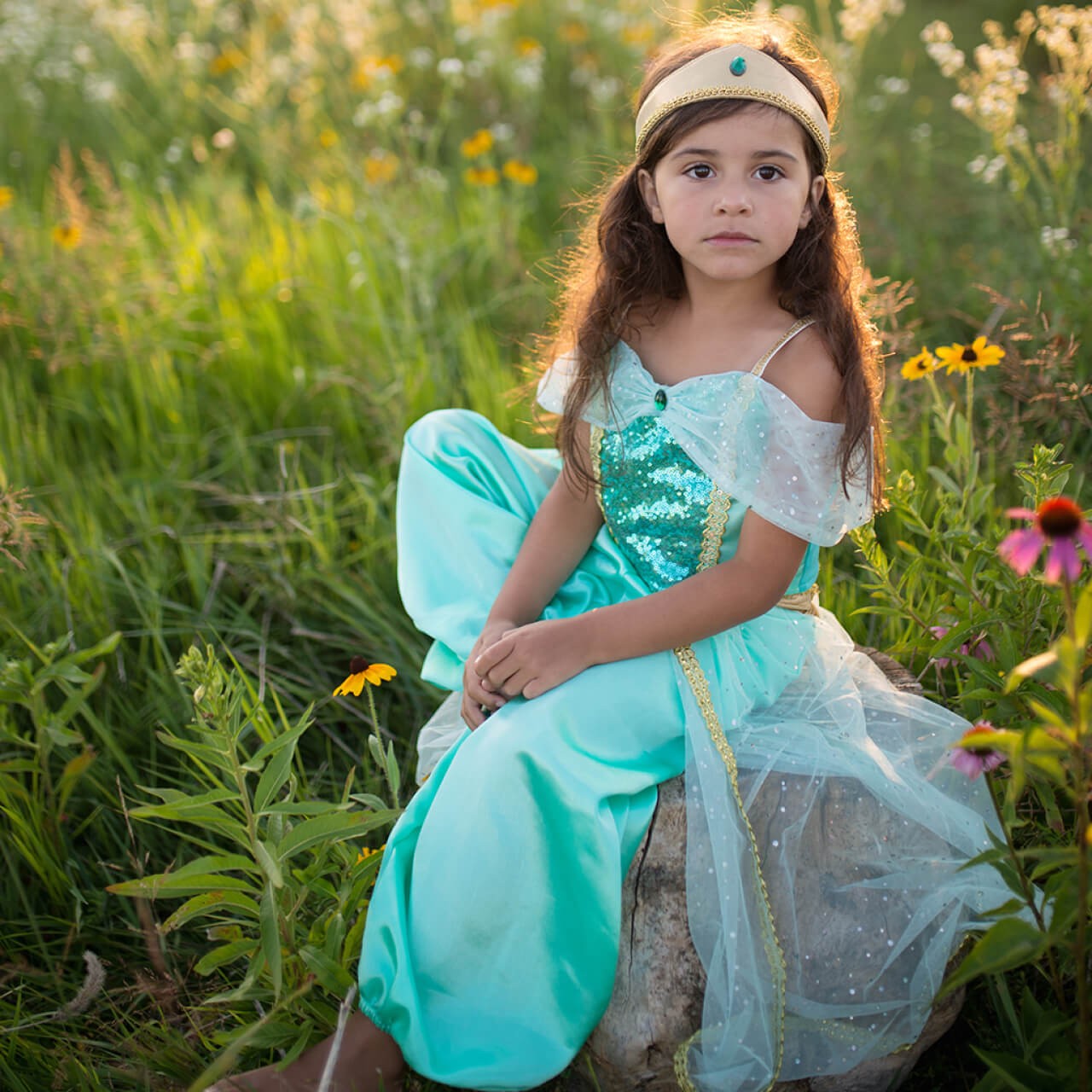 Jasmine Princess Set – Orientalisches Prinzessinnen-Kostüm für Kinder, 3-4 Jahre Jasmine Princess Set – Orientalisches Prinzessinnen-Kostüm für Kinder, 3-4 Jahre von Great Pretenders