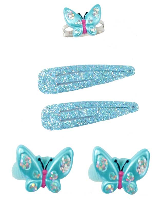 Kinderschmuck Schmetterling, 5er Set von Great Pretenders