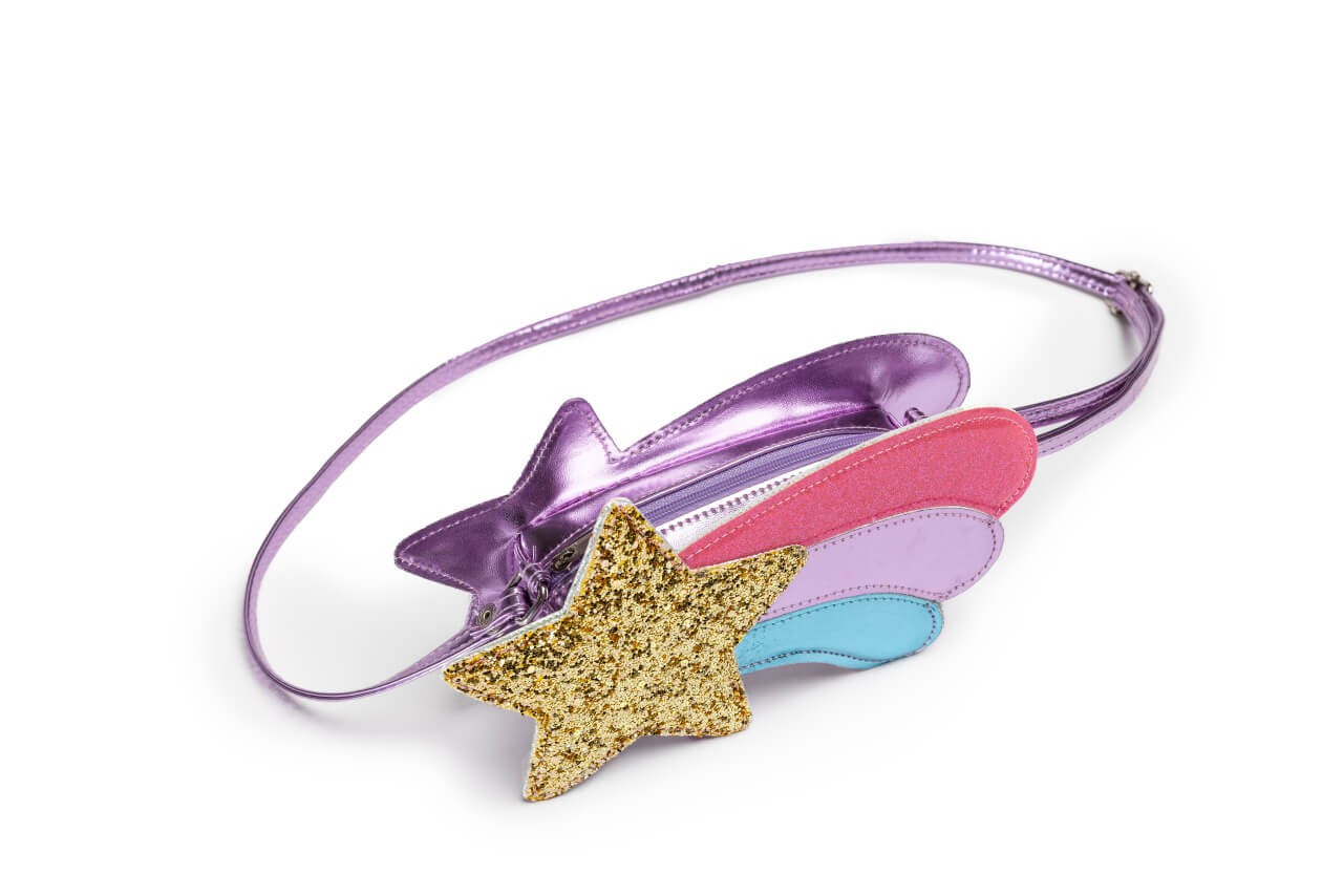 Kindertasche Sternschnuppe – goldener Stern mit farbigem Schweif – ab 3 Jahren Kindertasche Sternschnuppe – goldener Stern mit farbigem Schweif – ab 3 Jahren von Great Pretenders