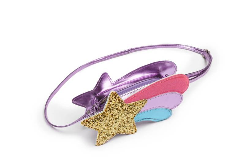 Kindertasche Sternschnuppe – goldener Stern mit farbigem Schweif – ab 3 Jahren von Great Pretenders