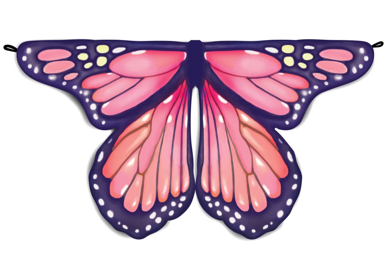 Mystical Monarch Schmetterlingsflügel, für 4-6 Jahre von Great Pretenders