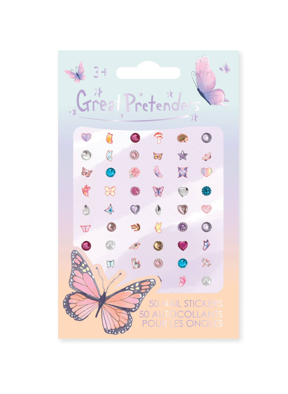 Nagelsticker für Kinder – 1 Bogen mit 50 bunten Motiven – ab 3 Jahren Nagelsticker für Kinder – 1 Bogen mit 50 bunten Motiven – ab 3 Jahren von Great Pretenders