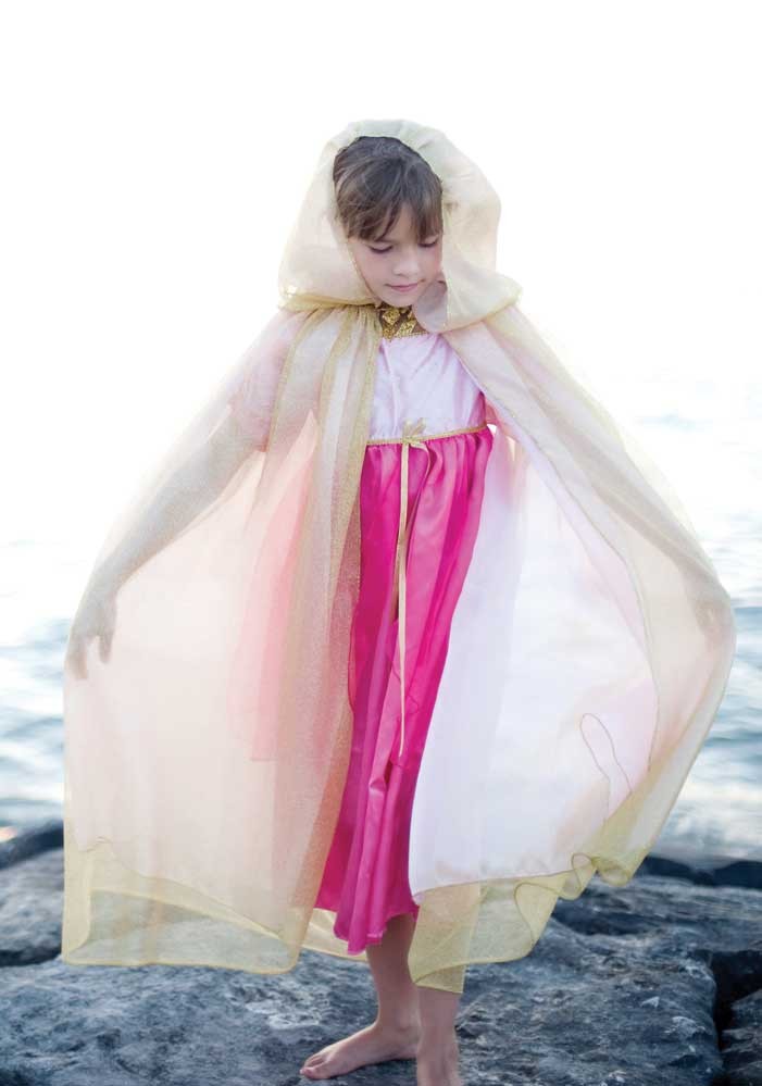 Prinzessinnen-Cape Royal, gold/rosa, für 5-6 Jahre Prinzessinnen-Cape Royal, gold/rosa, für 5-6 Jahre von Great Pretenders
