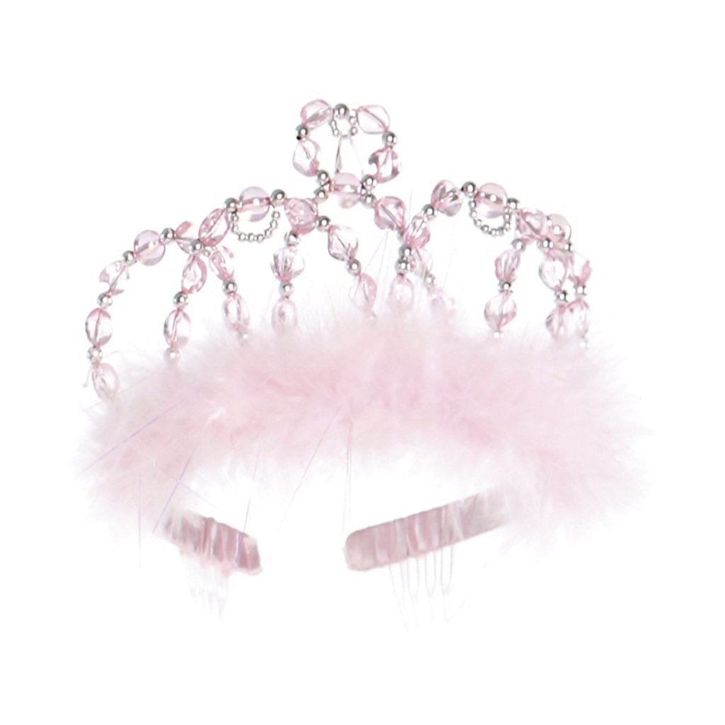 Prinzessinnen-Diadem, rosa-silber, für Kinder von Great Pretenders