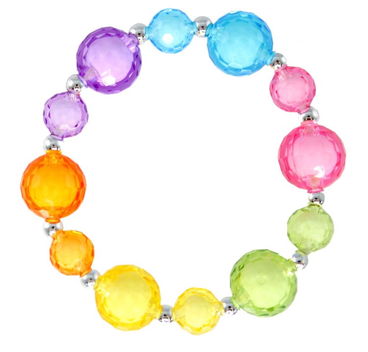 Regenbogen-Perlen-Armband von Great Pretenders