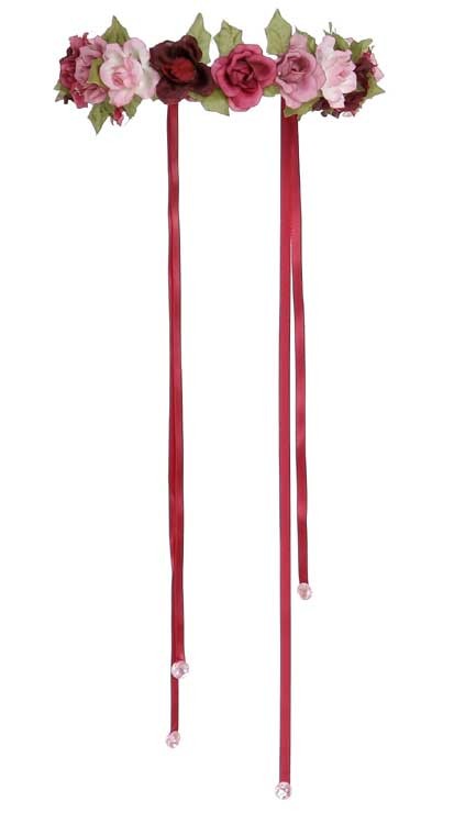 Rosenhaarband rosa/weinrot Rosenhaarband rosa/weinrot von Great Pretenders