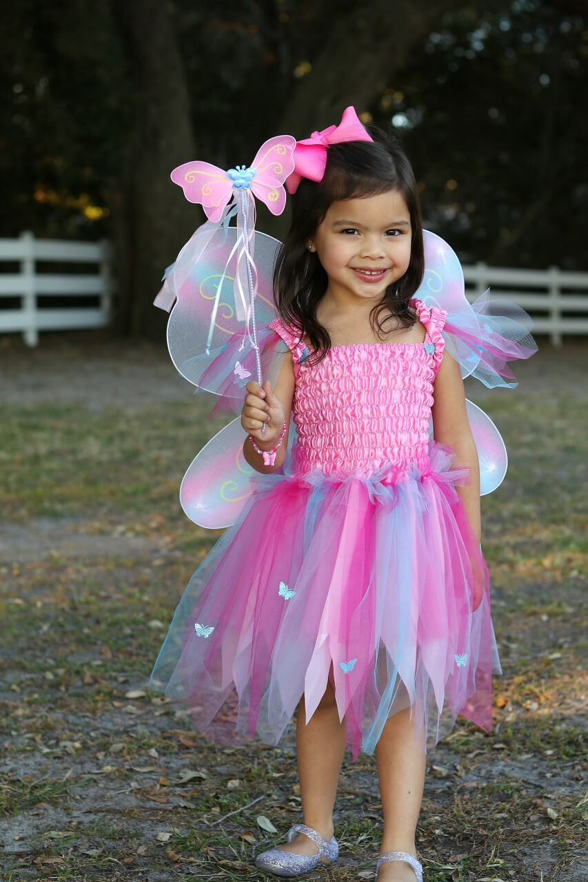Schmetterlingskleid rosa, mit Flügeln und Zauberstab, für Kinder von 5-6 Jahren Schmetterlingskleid rosa, mit Flügeln und Zauberstab, für Kinder von 5-6 Jahren von Great Pretenders
