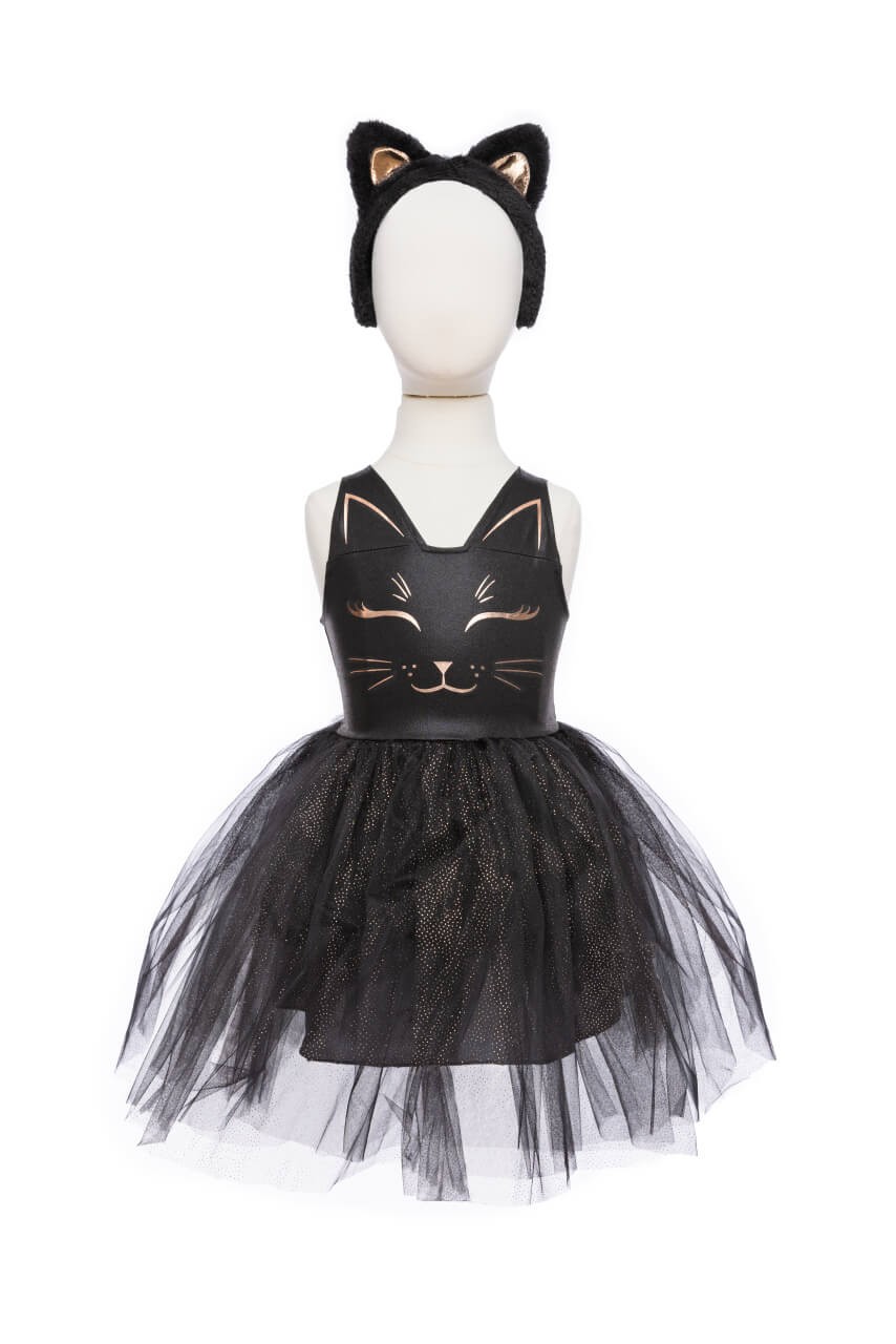 Schwarzes Katzenkleid mit Haarreif für Kinder – Gr. 3–4 Jahre Schwarzes Katzenkleid mit Haarreif für Kinder – Gr. 3–4 Jahre von Great Pretenders