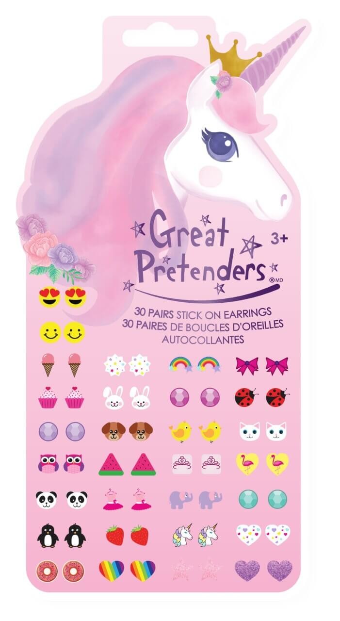 Sticker-Ohrringe – 30 Paar mit Tieren, Einhörnern und mehr Sticker-Ohrringe – 30 Paar mit Tieren, Einhörnern und mehr von Great Pretenders