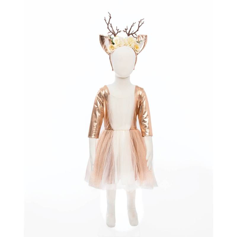 Woodland Reh-Kleid & Haarreif-Set für 7-8 Jahre von Great Pretenders
