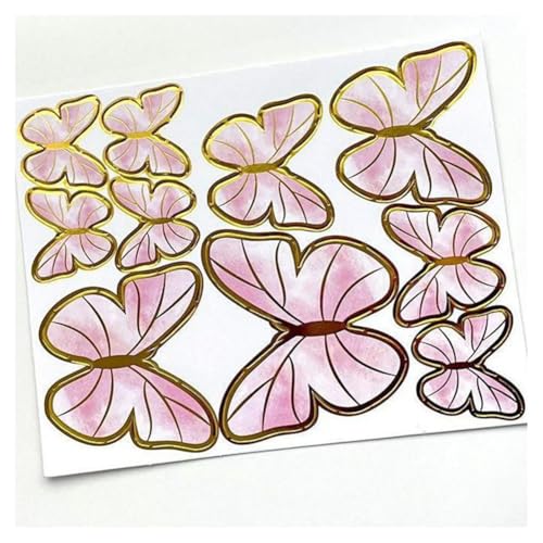 GreatRise 50 Stück 3D Schmetterling Kuchen Torten Deko Set zum DIY Dreidimensional Tortendeko Geburtstag Kuchendeko Tortenaufleger für Party Taufe Hochzeitstorte Dessert Cupcake Toppers #4 Gelb GreatRise 50 Stück 3D Schmetterling Kuchen Torten Deko Set zum DIY Dreidimensional Tortendeko Geburtstag Kuchendeko Tortenaufleger für Party Taufe Hochzeitstorte Dessert Cupcake Toppers #4 Gelb von GreatRise