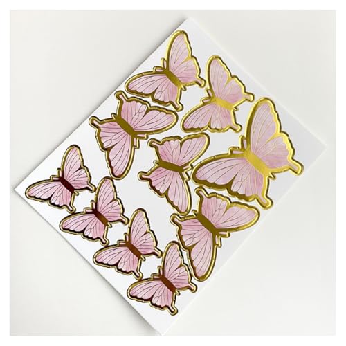 GreatRise 50 Stück 3D Schmetterling Kuchen Torten Deko Set zum DIY Dreidimensional Tortendeko Geburtstag Kuchendeko Tortenaufleger für Party Taufe Hochzeitstorte Dessert Cupcake Toppers #4 Rosa GreatRise 50 Stück 3D Schmetterling Kuchen Torten Deko Set zum DIY Dreidimensional Tortendeko Geburtstag Kuchendeko Tortenaufleger für Party Taufe Hochzeitstorte Dessert Cupcake Toppers #4 Rosa von GreatRise