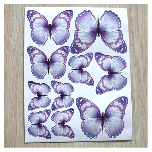 GreatRise 50 Stück 3D Schmetterling Kuchen Torten Deko Set zum DIY Dreidimensional Tortendeko Geburtstag Kuchendeko Tortenaufleger für Party Taufe Hochzeitstorte Dessert Cupcake Toppers #7 Lila GreatRise 50 Stück 3D Schmetterling Kuchen Torten Deko Set zum DIY Dreidimensional Tortendeko Geburtstag Kuchendeko Tortenaufleger für Party Taufe Hochzeitstorte Dessert Cupcake Toppers #7 Lila von GreatRise