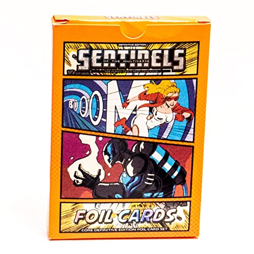 Sentinels of The Multiverse: Definitive Edition – Folienpackung 1 – inklusive 42 doppelseitigen Charakterkarten, RPG-Zubehör Sentinels of The Multiverse: Definitive Edition – Folienpackung 1 – inklusive 42 doppelseitigen Charakterkarten, RPG-Zubehör von Greater Than Games