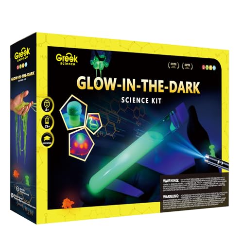 Greek Science 75+ Experimente für Kinder, Glühen im Dunkeln Experimentierkasten mit leuchtenden Reagenzglas, leuchtende Wellen, Bouncy Balls, Weihnachten Geburtstag Geschenk für Mädchen und Jungen Greek Science 75+ Experimente für Kinder, Glühen im Dunkeln Experimentierkasten mit leuchtenden Reagenzglas, leuchtende Wellen, Bouncy Balls, Weihnachten Geburtstag Geschenk für Mädchen und Jungen von Greek Science
