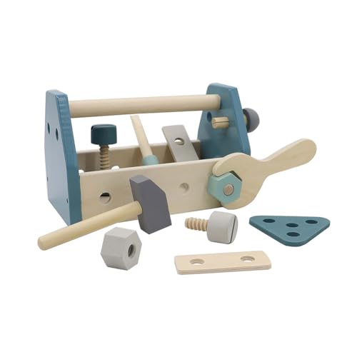 Green Rhino Werkzeugkoffer aus Holz | kreatives Bauen | Werkzeug für Kinder | inkl. Werkzeug aus Holz | in Geschenkverpackung | praktische, Moderne Werkzeugbox für Kinder Green Rhino Werkzeugkoffer aus Holz | kreatives Bauen | Werkzeug für Kinder | inkl. Werkzeug aus Holz | in Geschenkverpackung | praktische, Moderne Werkzeugbox für Kinder von Green Rhino