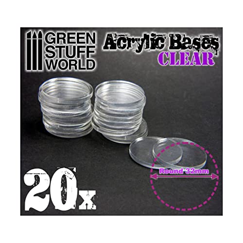 Acrylsockel - rund, 32 mm, transparent Acrylsockel - rund, 32 mm, transparent von Green Stuff World