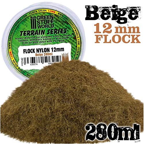 Green Stuff World Elektrostatisches Gras, Beige, 12mm von Green Stuff World