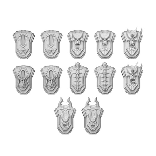 Green Stuff World Für Modelle & Miniaturen DakkaDakka Traitors Custom Wargaming Resin Bits (Chaos Rucksäcke x12#12405) von Green Stuff World