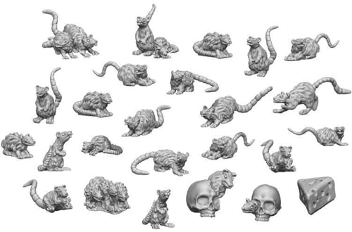 Green Stuff World for Models & Miniatures 3D Printed Set - Small Rats 3508 von Green Stuff World
