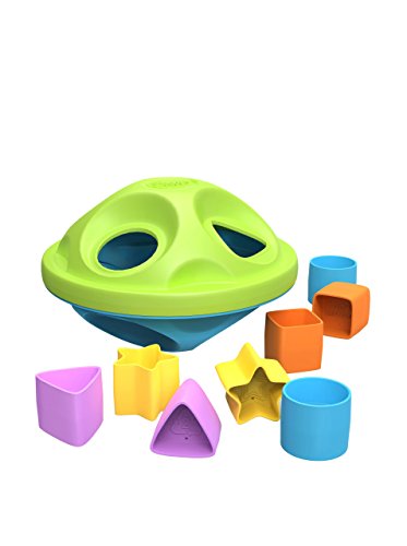 Green Toys 8601036 Formsortierer, nachhaltiges Lernspielzeug für Babys und Kleinkinder ab 6 Monaten, 9-teilig von Green Toys