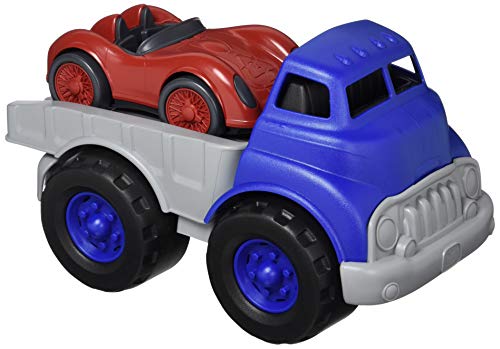 Green Toys Pritsche & Rennwagen, CB - Pretend Play, Motorik, Kinder Spielzeug Fahrzeuge Kein BPA, Phthalate, PVC Spülmaschinenfest, Recycelter Kunststoff, Made in USA von Green Toys