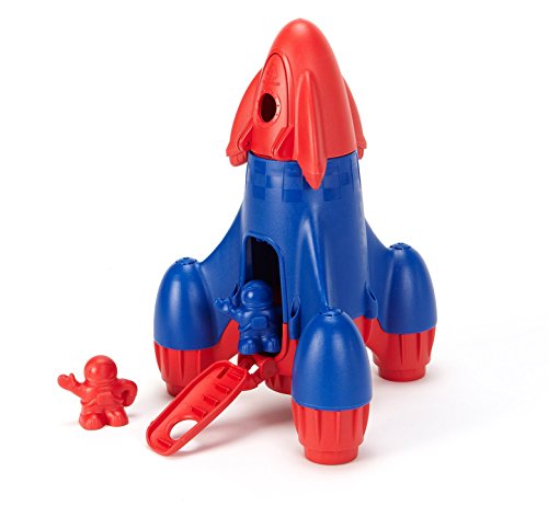 Green Toys Rocket with 2 Astronauts Toy Vehicle Playset, Red/Blue von Green Toys