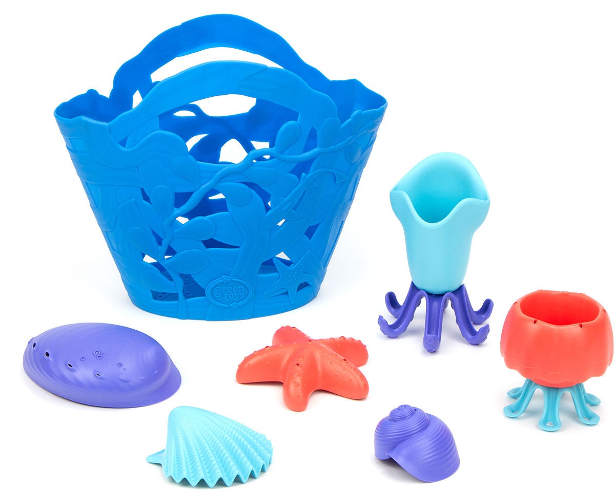 Green Toys Strandset 7 Teile, Blau von Green Toys