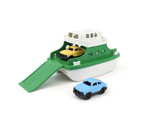 Green Toys Fähre mit Fahrzeugen 2 Autos Spielboot Wasserspielzeug Badespielzeug Spiel Boot, grün weiß Green Toys Fähre mit Fahrzeugen 2 Autos Spielboot Wasserspielzeug Badespielzeug Spiel Boot, grün weiß von Green Toys
