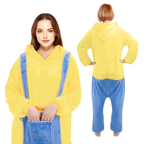 GreenYeah Cartoon Einteiler für Erwachsen, Einteiler für Erwachsene Unisex, Onesie Pyjama Damen, Tier Onesie Erwachsene, Jumpsuit Onesie für Damen und Herren für Karneval, Halloween, Party, Cosplay GreenYeah Cartoon Einteiler für Erwachsen, Einteiler für Erwachsene Unisex, Onesie Pyjama Damen, Tier Onesie Erwachsene, Jumpsuit Onesie für Damen und Herren für Karneval, Halloween, Party, Cosplay von GreenYeah
