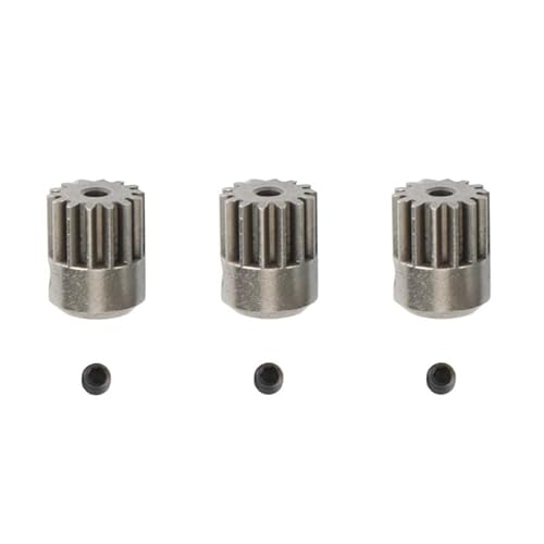Greendhat 3 Stücke Metall Motor Getriebe Ritzel 14T for HAIBOXING HBX 16889 16889A 16890 16890A SG1601 SG1602 RC Auto Ersatzteile ( Color : As Shown ) von Greendhat