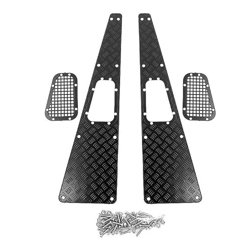 Metall-Anti-Rutsch-Platten-Einlassgitter for Traxxas TRX-4 TRX4 Defender 1/10 RC Crawler Upgrade Parts Zubehör ( Color : Black ) von Greendhat
