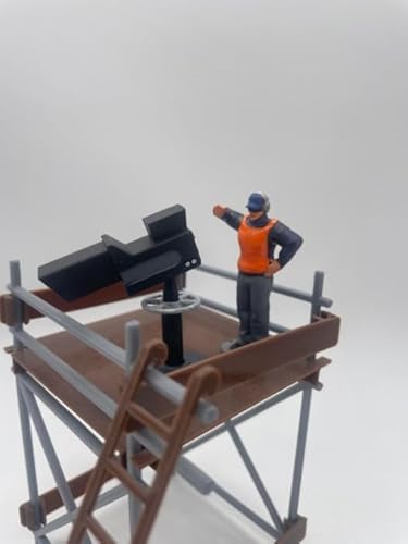 F1117 - Greenhills TV Tower + Painted Camera Man & Camera 1.32 Scale for Scalextric Carrera etc- New von Greenhills Garages