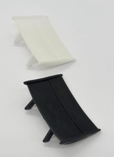 GP120 - Greenhills Reproduction White & Black Rear Wing Pair for Scalextric UOP Shadow - New GP120 - Greenhills Reproduction White & Black Rear Wing Pair for Scalextric UOP Shadow - New von Greenhills