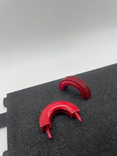 Greenhills Red Half Tyre Obstacle Pair for Scalextric Goodwood Chicane C177 - New - MACC985 von Greenhills Garages