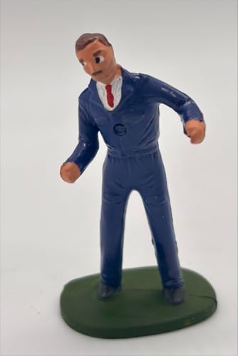 F1142 - Greenhills Scalextric Carrera Painted Trackside Mechanic 1.32 Scale - New F1142 - Greenhills Scalextric Carrera Painted Trackside Mechanic 1.32 Scale - New von Greenhills