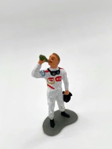 Greenhills F974 Vintage F1 Driver mit Getränk für Dioramen und Landschaften im Maßstab 1,43 von Greenhills