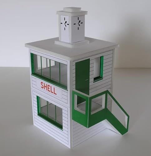 Greenhills Slot Car Building Control Tower Kit 1:43 Scale MACC633 von Greenhills