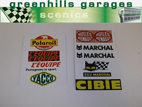 Greenhills Vintage French Circuit Sponsor Labels 1:43 - New - MACC695 Greenhills Vintage French Circuit Sponsor Labels 1:43 - New - MACC695 von Greenhills