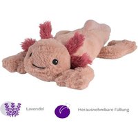 Warmies 15141 - MINIS Axolotl, Wärmestofftier mit herausnehmbarer Hirsekorn-Lavendelfüllung von Greenlife Value
