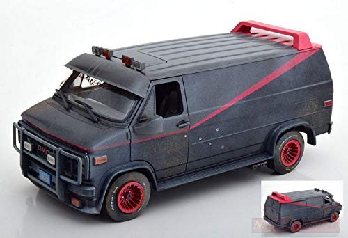 Scale Modell KOMPATIBEL MIT GMC VANDURA The A-Team 1983-87 Dirty Version 1:18 Greenlight GREEN13567 von New