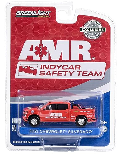 2021 Chevy Silverado Pickup Truck Red 2021 NTT IndyCar Series AMR IndyCar Safety Team with Safety Equipment in Truck Bed Hobby Exclusive Series 1/64 Diecast Model by Greenlight 30404 2021 Chevy Silverado Pickup Truck Red 2021 NTT IndyCar Series AMR IndyCar Safety Team with Safety Equipment in Truck Bed Hobby Exclusive Series 1/64 Diecast Model by Greenlight 30404 von Greenlight
