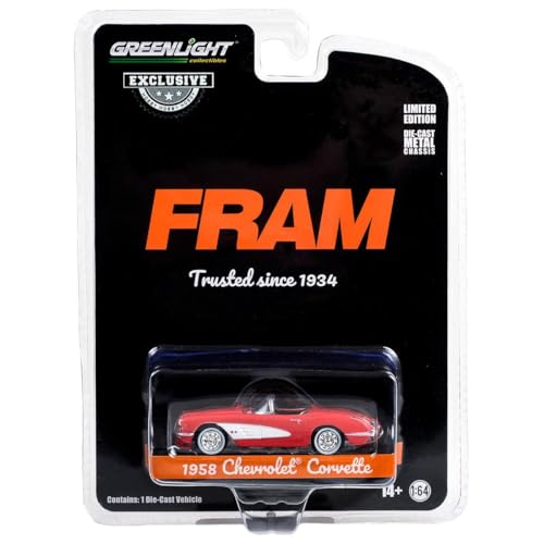 Chevrolet Corvette 1958 FRAM in Blisterverpackung von Greenlight