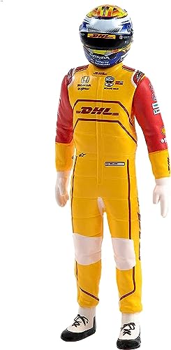Collectibles NTT IndyCar Series #28 Romain Grosjean Driver Figure DHL - Andretti Autosport für Modelle im Maßstab 1:18 von Greenlight 11308 von Greenlight
