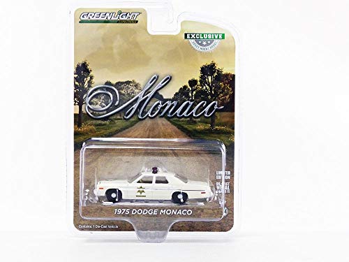 Greenlight 1975 Dodge Monaco Cream Hazzard County Sheriff Hobby Exclusive 1/64 Druckguss-Modellauto von Greenlight