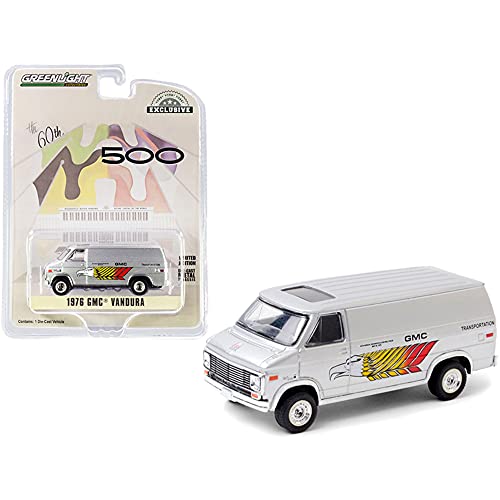 Greenlight 1976 GMC Vandura Silver GMC Transportation 60th Year Indianapolis 500 Mile Race Hobby Exclusive 1/64 Diecast Model Car Greenlight 1976 GMC Vandura Silver GMC Transportation 60th Year Indianapolis 500 Mile Race Hobby Exclusive 1/64 Diecast Model Car von Greenlight
