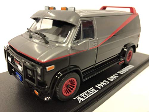 Greenlight Collectibles - DieCast Model GMC VANDURA 1983 From A-TEAM Tv Movie 12cm - Scale 1/43 - 86515 Black von Greenlight