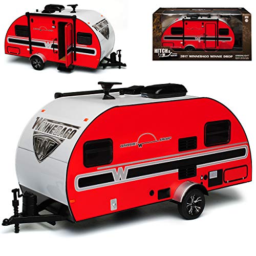 Greenlight Anhänger Wohnwagen Winnebago Winnie Drop Rot 2017 1/24 Modell Auto Greenlight Anhänger Wohnwagen Winnebago Winnie Drop Rot 2017 1/24 Modell Auto von Greenlight