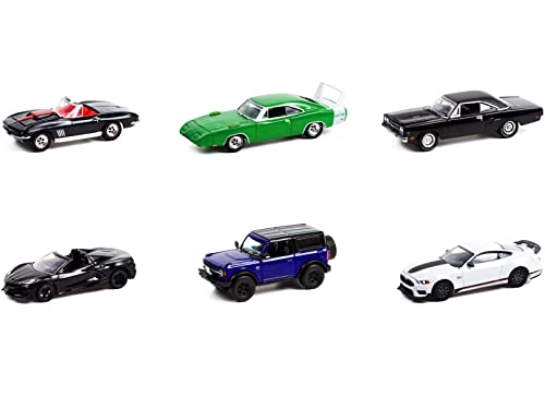 Greenlight Barrett Jackson Scottsdale Edition Cars Serie 8 1/64 Druckgussmodellautos, 6 Stück, Schwarz, Metall Gummi Vinyl, Maßstabsgetreue Details, Sammlung, Erwachsene und ältere Kinder, Unisex Greenlight Barrett Jackson Scottsdale Edition Cars Serie 8 1/64 Druckgussmodellautos, 6 Stück, Schwarz, Metall Gummi Vinyl, Maßstabsgetreue Details, Sammlung, Erwachsene und ältere Kinder, Unisex von Greenlight