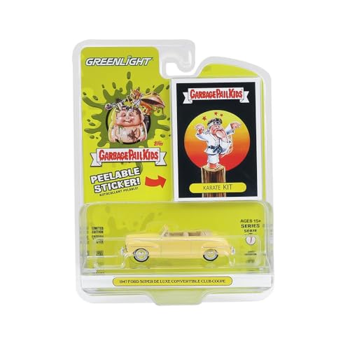 Greenlight Collectibles 54110-A Mülleimer, 1:64, Serie 7, Karate-Kit – 1947 Super De Luxe Cabrio Club Coupé von Greenlight